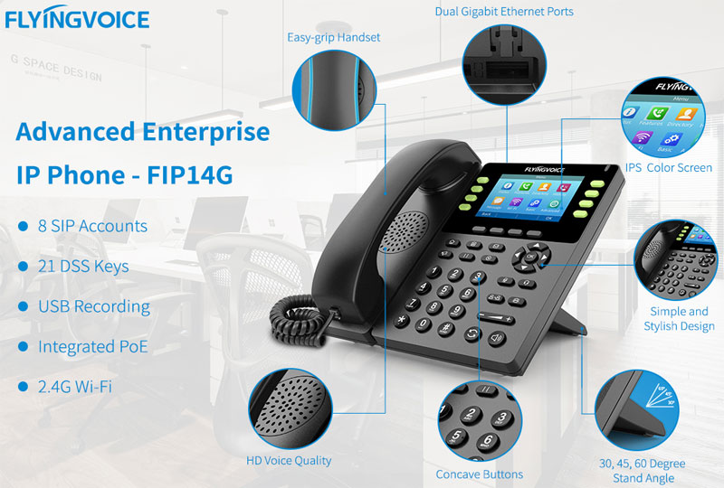 Điện thoại VoIP Flyingvoice FIP14G wireless